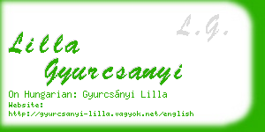 lilla gyurcsanyi business card